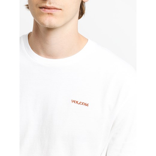 T-shirt męski Volcom bez wzorów biały 
