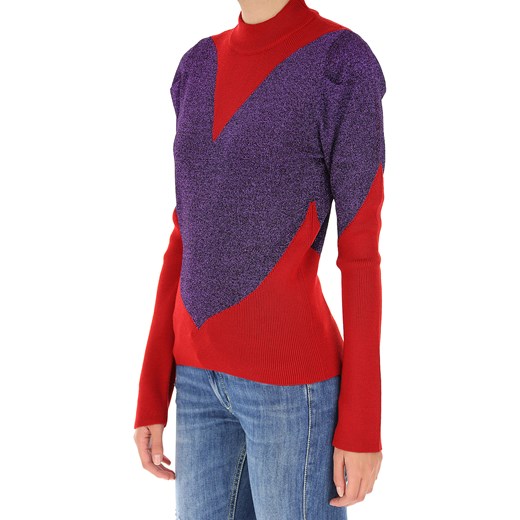 GCDS Sweter dla Kobiet, purpurowy, Bawełna, 2019, 40 44 M