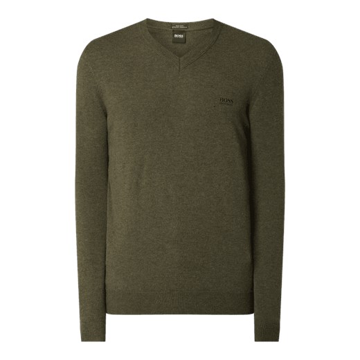 Sweter o kroju regular fit z żywej wełny Boss  XL Peek&Cloppenburg 