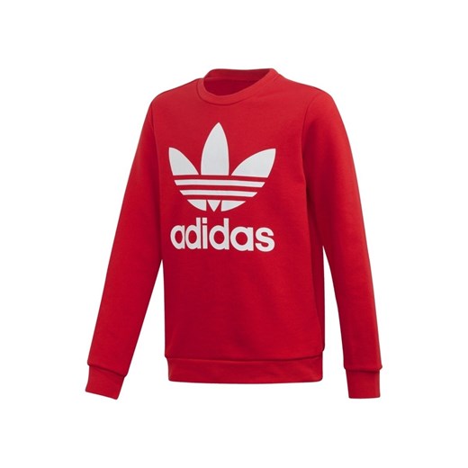 Bluza chłopięca czerwona Adidas Originals w nadruki 