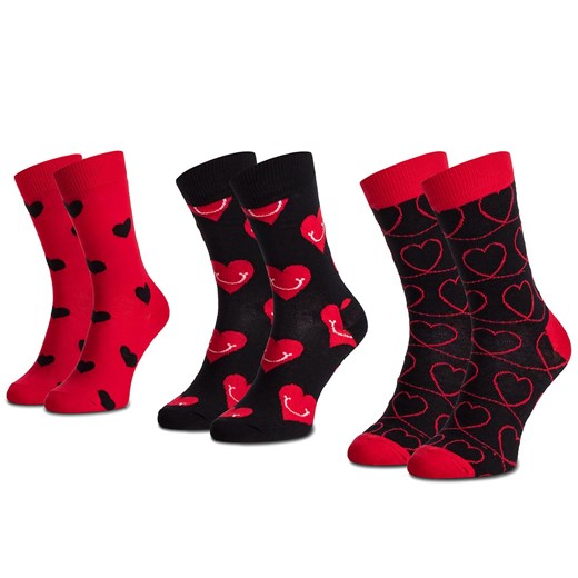 Skarpetki damskie Happy Socks casualowe w abstrakcyjnym wzorze 