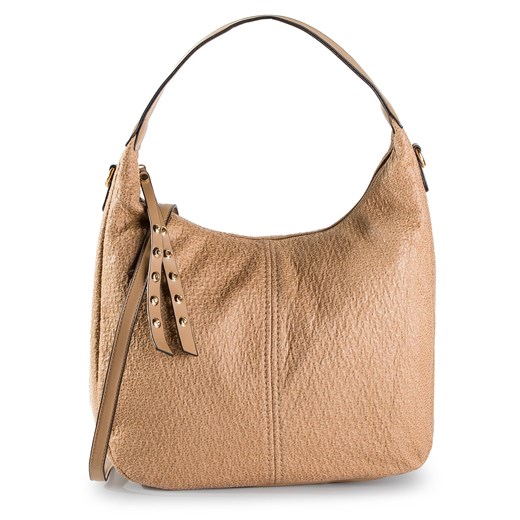Shopper bag Jenny Fairy średniej wielkości z breloczkiem beżowa 