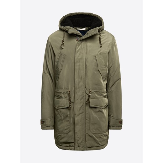 Parka Selected Homme bez wzorów casual na zimę 