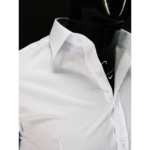 Biała koszula męska typu slim fit - classic model koszule24-eu bialy klasyczny
