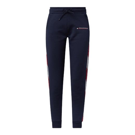 Spodnie typu track pants z paskami z logo po bokach Tommy Sport  M Peek&Cloppenburg 