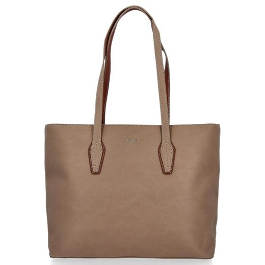 Shopper bag David Jones na ramię matowa duża 