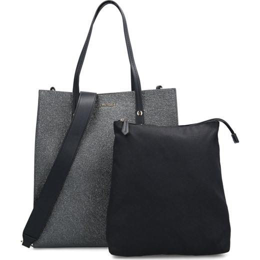 Shopper bag Twinset duża czarna na ramię 