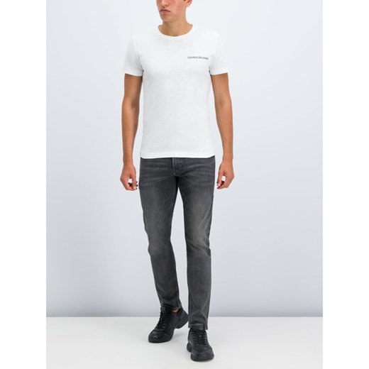 T-shirt męski Calvin Klein gładki z krótkimi rękawami 