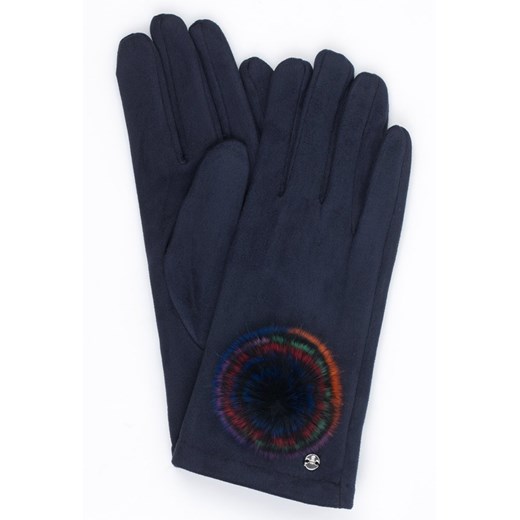 Rękawiczki z barwnym pomponem  Monnari L/XL E-Monnari