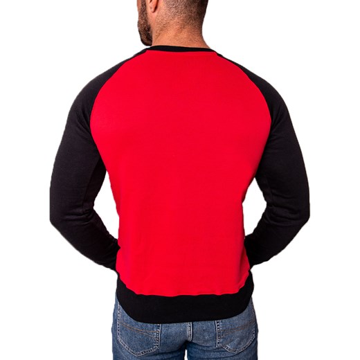 Bluza męska Escoli czerwona bawełniana 