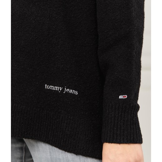 Tommy Jeans Sweter TJW ROUND HEM | Loose fit | z dodatkiem wełny Tommy Jeans  XS/S Gomez Fashion Store