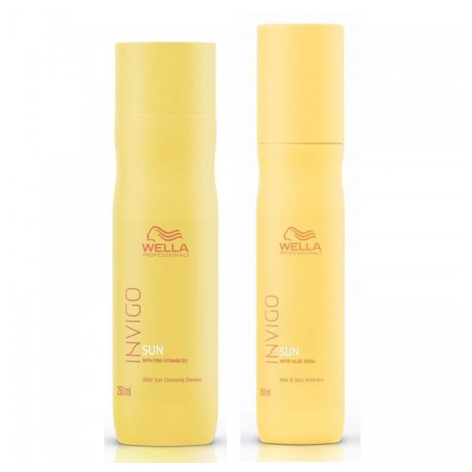 Wella Invigo Sun zestaw do włosów po kąpieli słonecznej | szampon, spray  Wella Professionals  friser.pl