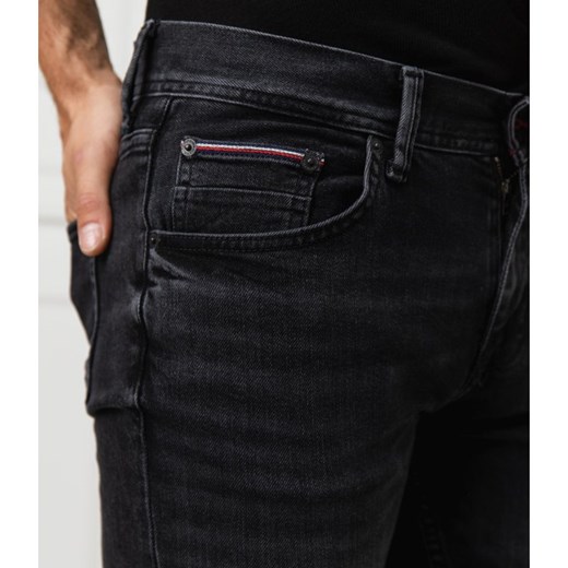Czarne jeansy męskie Tommy Hilfiger 