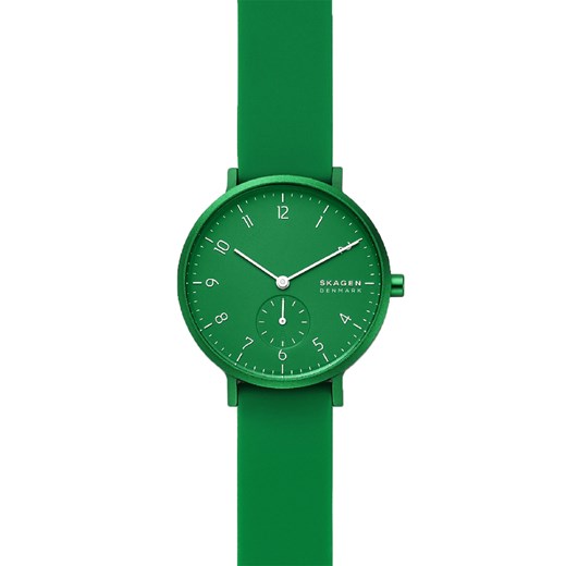 Zielony zegarek Skagen analogowy 