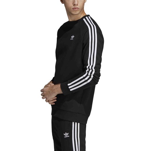 Bluza męska czarna Adidas w paski w Domodi
