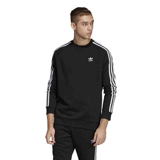 Bluza męska czarna Adidas w paski 