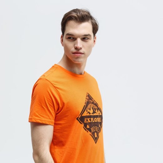 T-shirt męski Feewear pomarańczowa z krótkim rękawem 