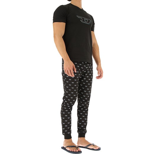 Diesel Piżama dla Mężczyzn, czarny, Bawełna, 2019, L XL