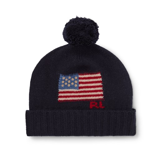 Wełniana czapka z flagą Ralph Lauren  One Size PlacTrzechKrzyzy.com