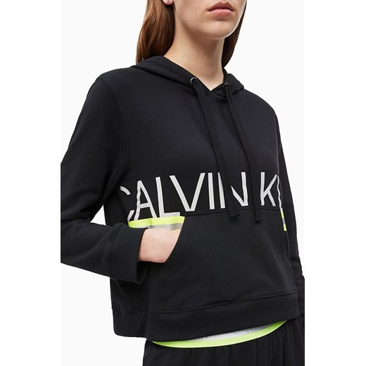 Calvin Klein czarne damska bluza L/s hoodie Hazard Calvin Klein  M Differenta.pl
