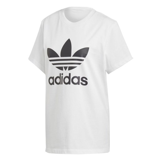 Koszulka sportowa biała Adidas z dzianiny 