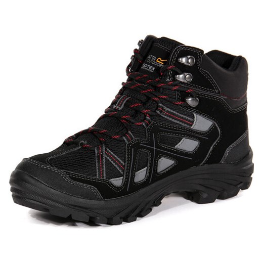 Męskie buty trekkingowe RMF551 REGATTA Burrell II Czarne Regatta  43 wyprzedaż Outdoorkurtki 