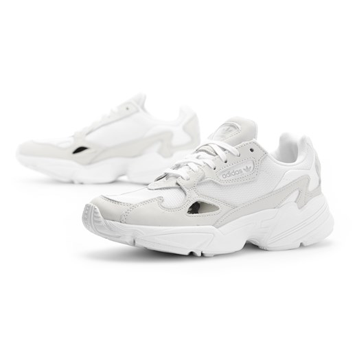 Buty sportowe damskie Adidas białe sznurowane 