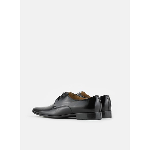 Czarne buty eleganckie męskie Pako Lorente skórzane sznurowane 