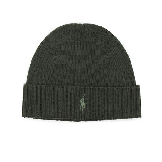 Zielona czapka z wełny  Ralph Lauren One Size PlacTrzechKrzyzy.com