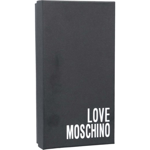 Portfel damski Love Moschino czarny z napisami 
