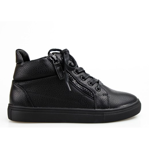 Sneakersy wiązane z suwakami czarne Sergio Leone (38) Sergio Leone  37 Estetino