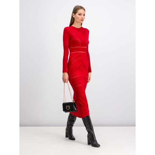 Sukienka Twinset maxi karnawałowa czerwona elegancka 