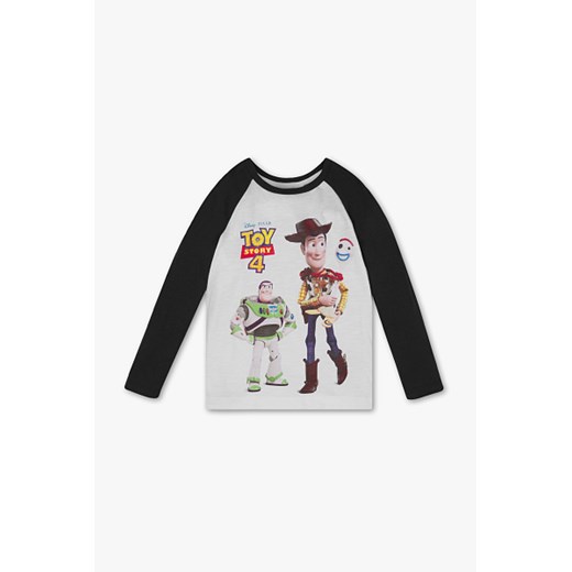 C&A Toy Story-koszulka z długim rękawem-bawełna bio, Biały, Rozmiar: 92