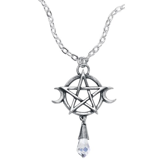 Alchemy Gothic - Wiccan Pentacle - Naszyjnik - srebrny