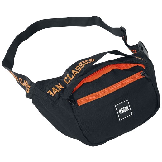 Urban Classics - Shoulder Bag - Torba na ramię - czarny pomarańczowy