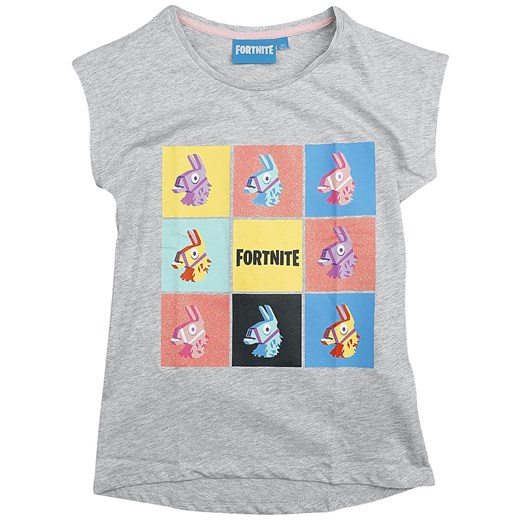 Fortnite - Llama Logo - T-Shirt - odcienie szarego