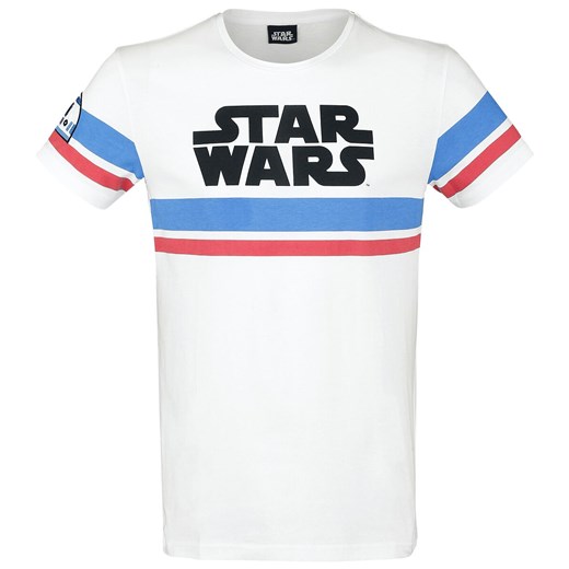 Star Wars - logo - R2D2 - T-Shirt - biały  Star Wars L EMP
