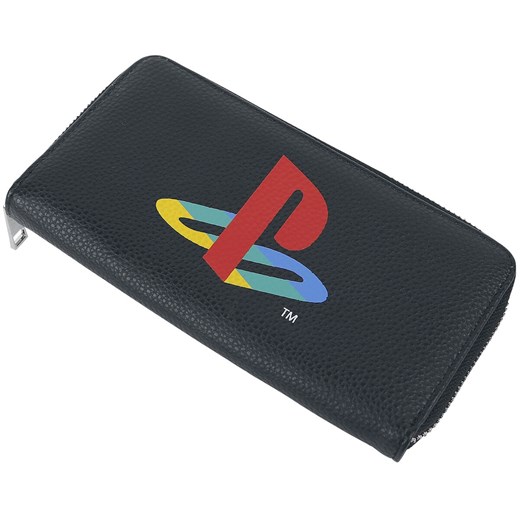 Playstation - Retro Logo - Portfel - czarny