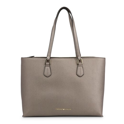 Shopper bag Emporio Armani matowa na ramię bez dodatków 