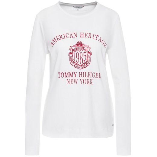 Bluzka damska biała Tommy Hilfiger z napisami 