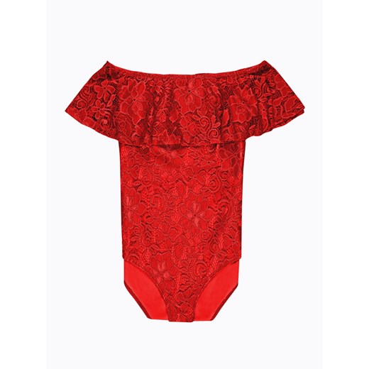 Bluzka damska Gate koronkowa z krótkimi rękawami w stylu boho z dekoltem typu hiszpanka