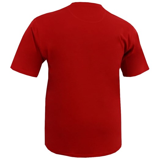 T-shirt męski Imako czerwony na wiosnę 