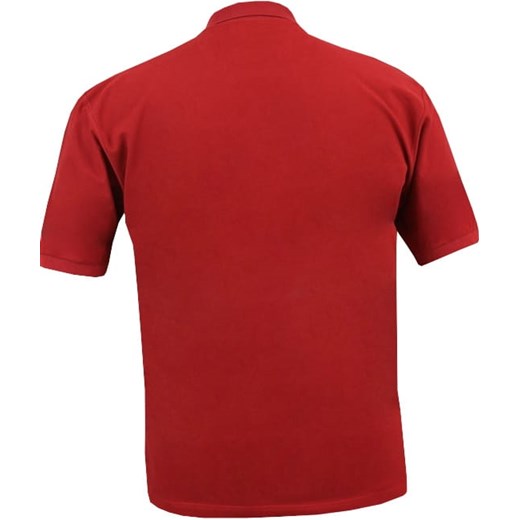 T-shirt męski czerwony Bameha z krótkimi rękawami 