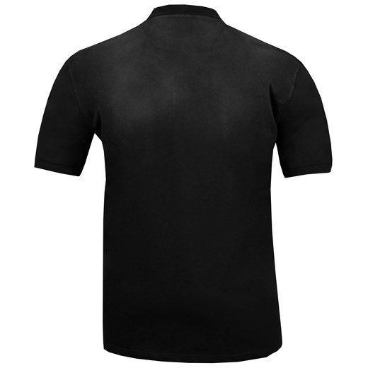 Czarny t-shirt męski Bameha z krótkim rękawem na wiosnę 