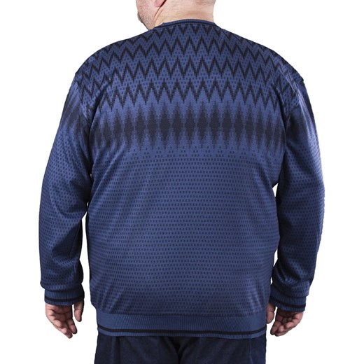 Niebieski sweter męski Bameha 