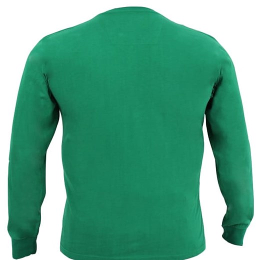 T-shirt męski zielony Bameha z długim rękawem 