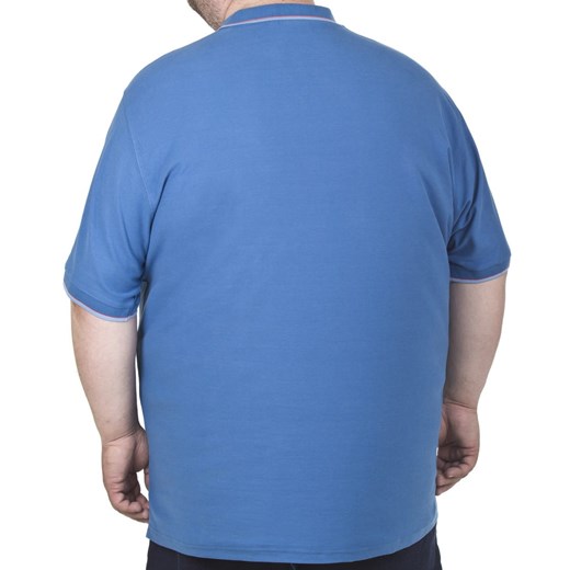 T-shirt męski Espionage niebieski z krótkim rękawem z bawełny 