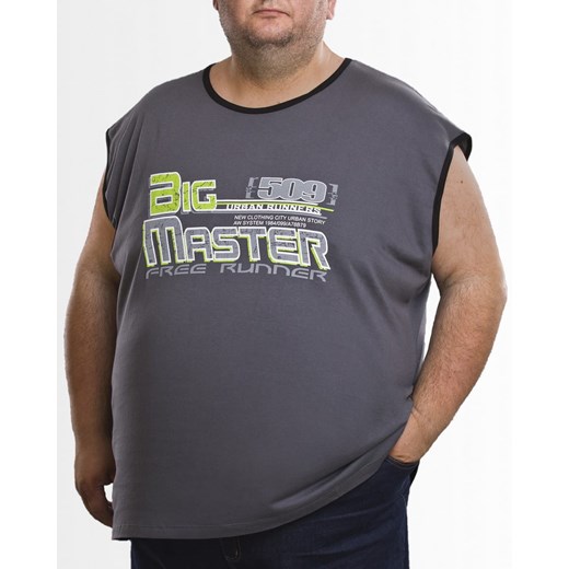 T-shirt męski Big Men Certified z napisem 