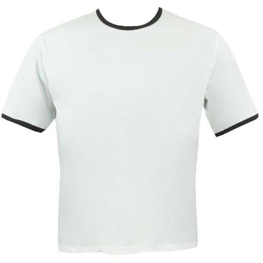 T-shirt męski Big Men Certified biały wiosenny casual 
