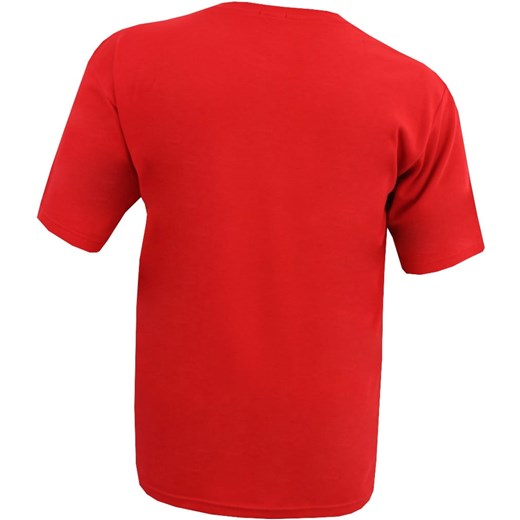 Czerwony t-shirt męski Mcmanaman z krótkim rękawem 